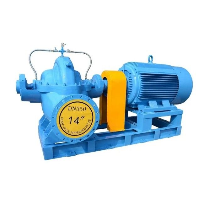 Pompa Hisap Ganda Tahap Tunggal 22-1800kW, Pompa Air Listrik Aliran Tinggi ISO9001
