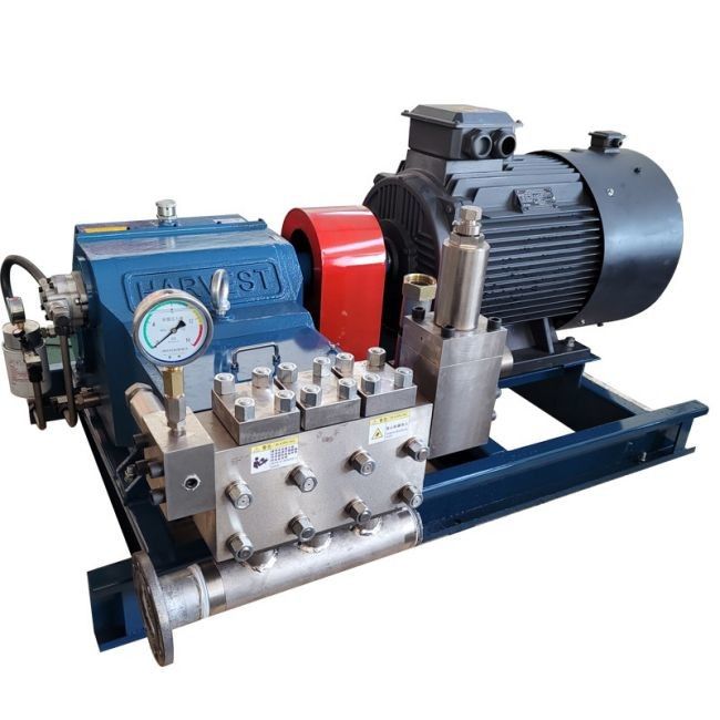 1000-3000 RPM Frekuensi 60 Hz Pump Piston / Pump Plunger Tekanan Tinggi Dengan Silinder Tunggal